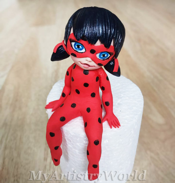 Ladybug cake topper