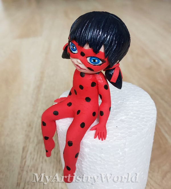 Ladybug cake topper