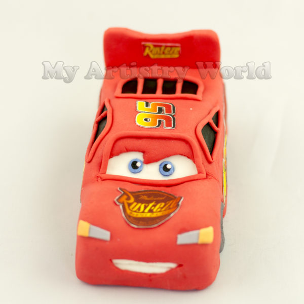 Lightning McQueen cake topper