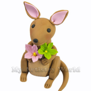 Kangaroo cake topper