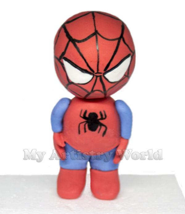 Baby Spider-Man cake topper