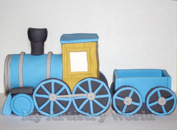 Train cake topper