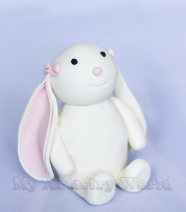 Bunny cake topper