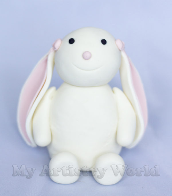 Bunny cake topper