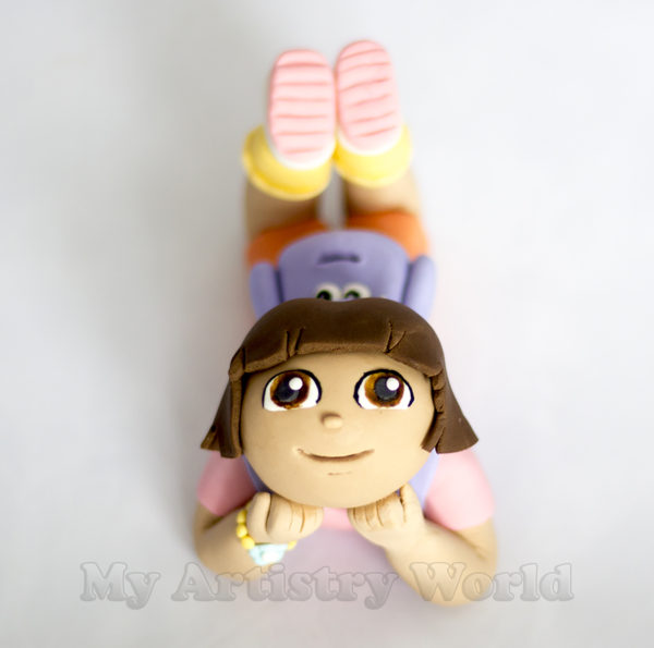 Dora the Explorer cake topper