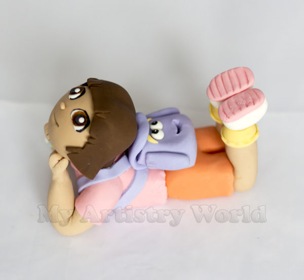 Dora the Explorer cake topper