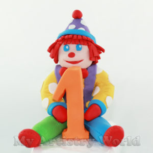 Plush Clown cake topper