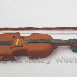 Violin cake topper