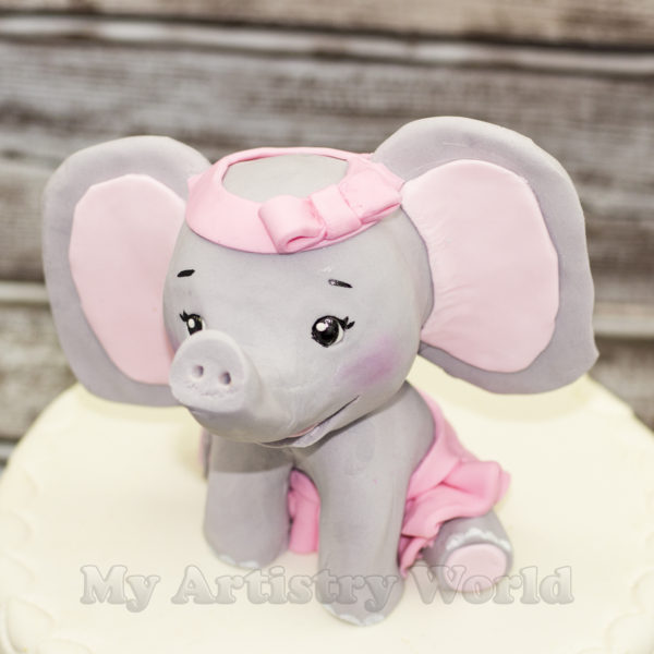 Elephant cake topper