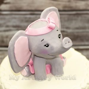 Elephant cake topper