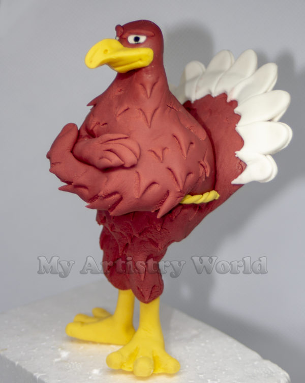 HokieBird cake topper