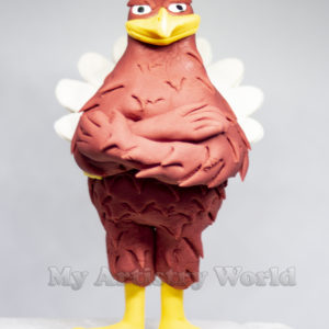 HokieBird cake topper