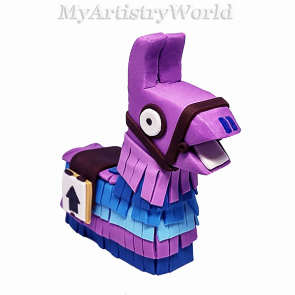 Llama Piñata cake topper