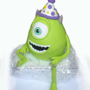 Mike Wazowski cake topper