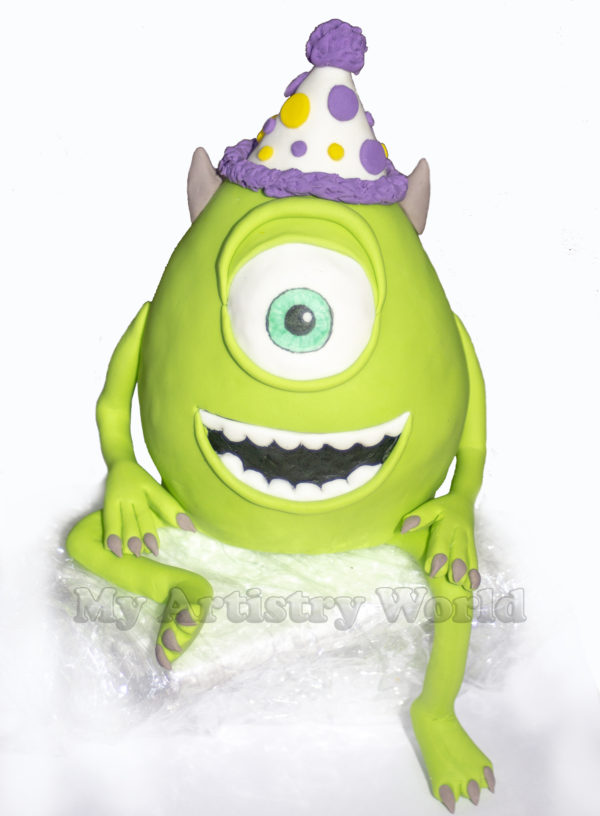 Mike Wazowski cake topper