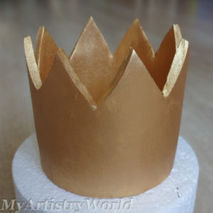 crown cake topper