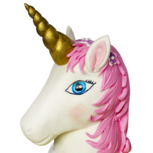 unicorn head cake topper