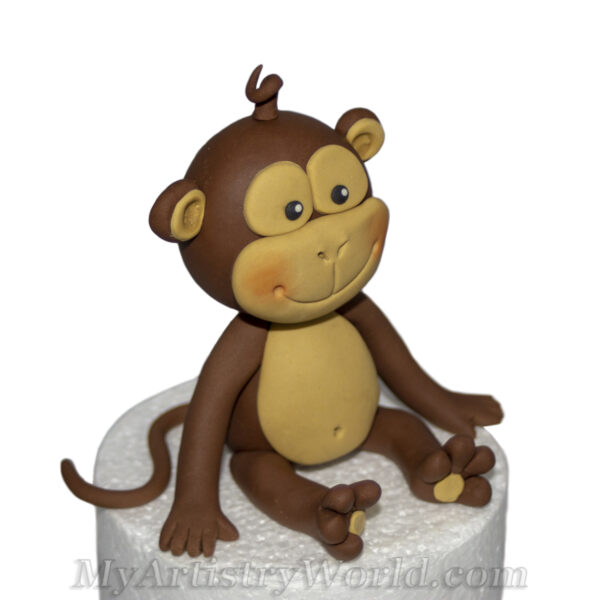 Monkey cake topper