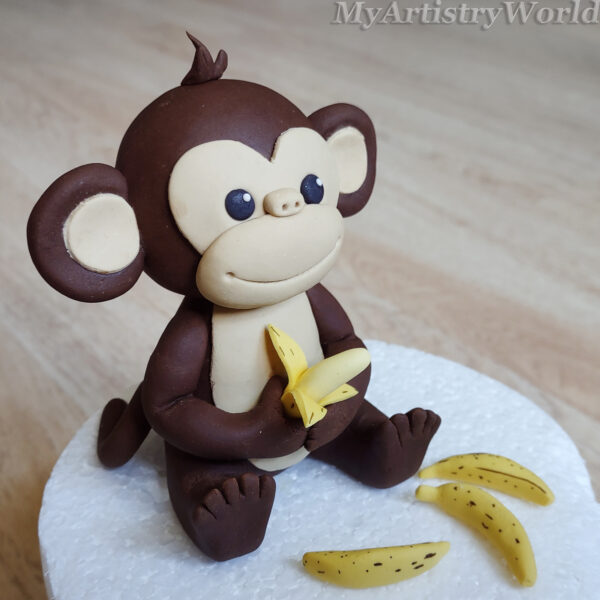 Monkey cake topper