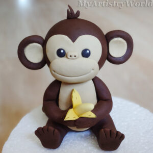 Monkey cake topper