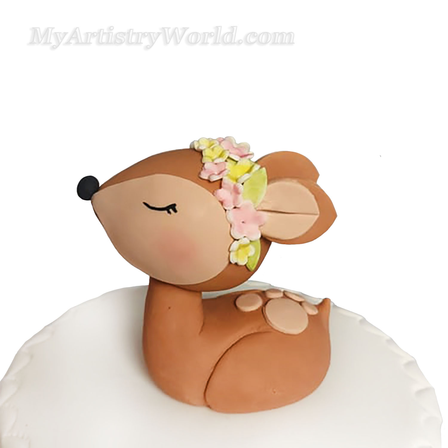 Deer cake topper