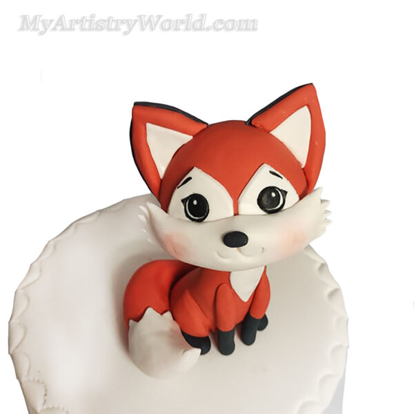 Fox cake topper