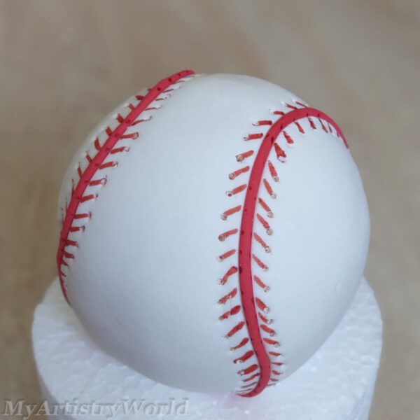 Baseball cake topper