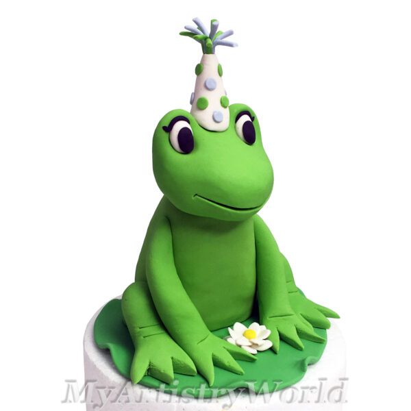 Birthday Frog cake topper