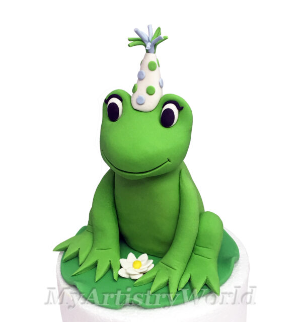 Birthday Frog cake topper