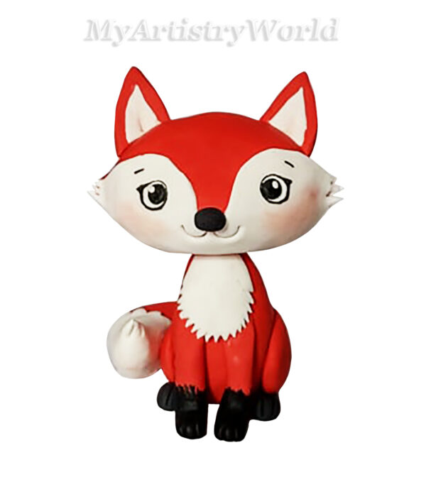 Fox cake topper