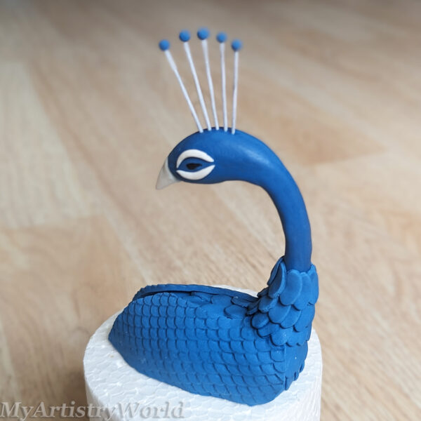 Peacock cake topper