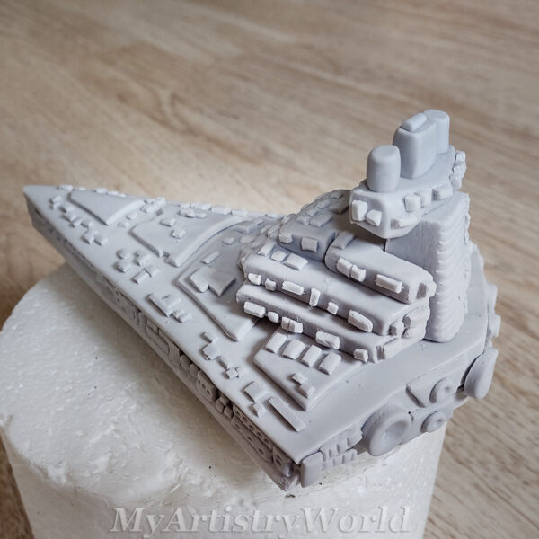 Imperial Star Destroyer cake topper