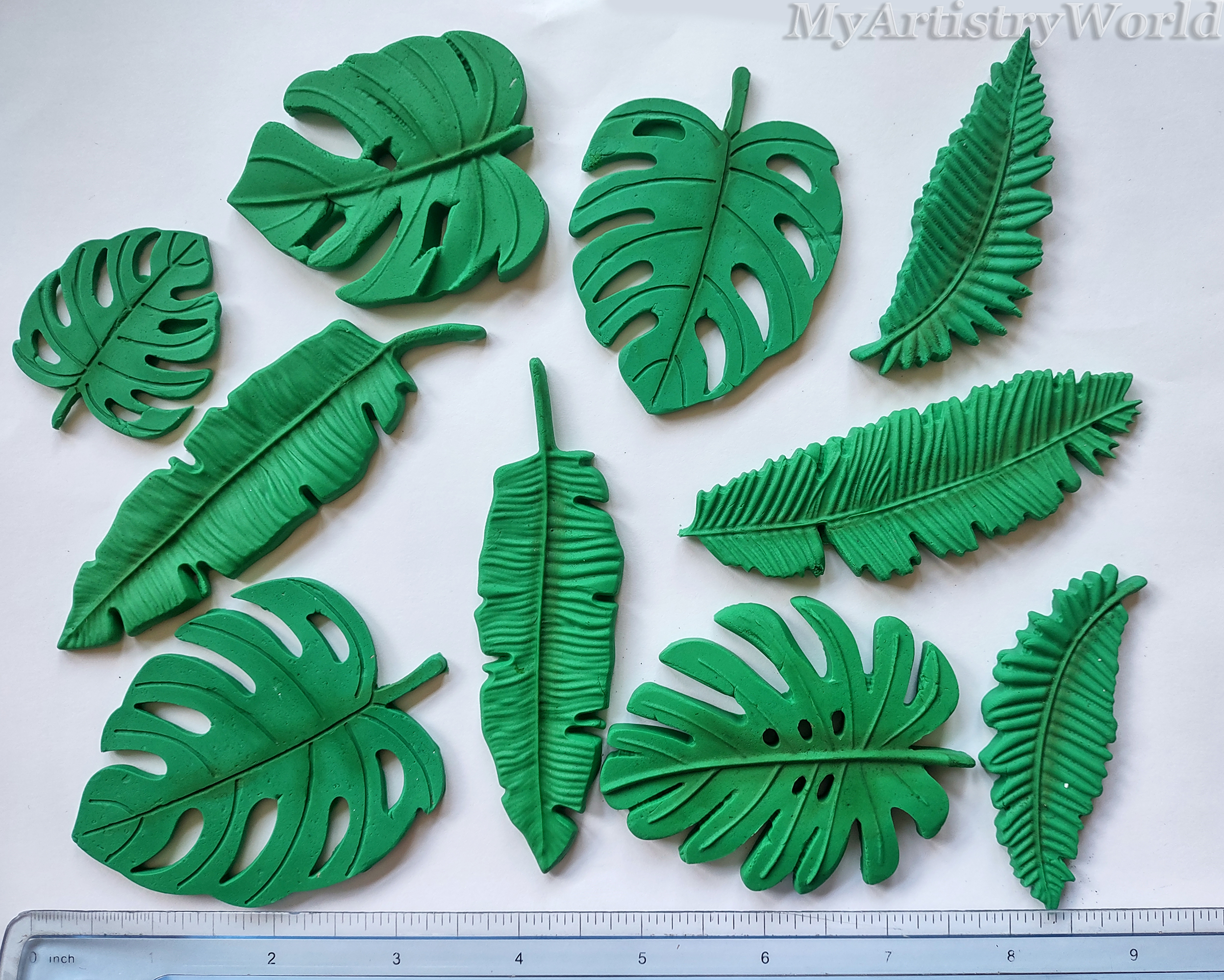 Palm Tree Leaves leaves cake/cupcake toppers