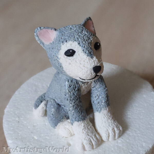 Baby Wolf cake topper