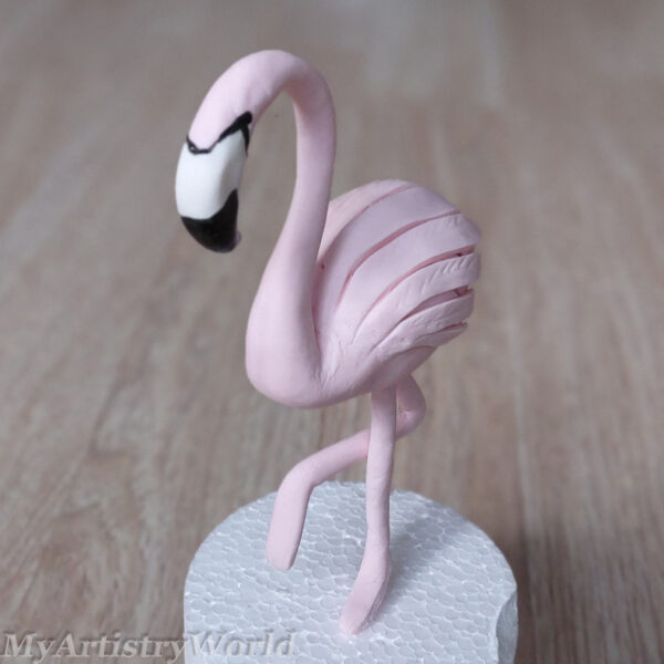 Flamingo cake topper