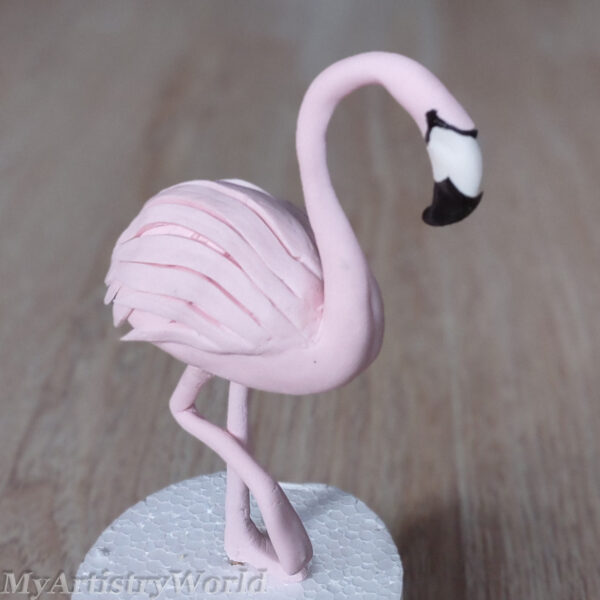 Flamingo cake topper