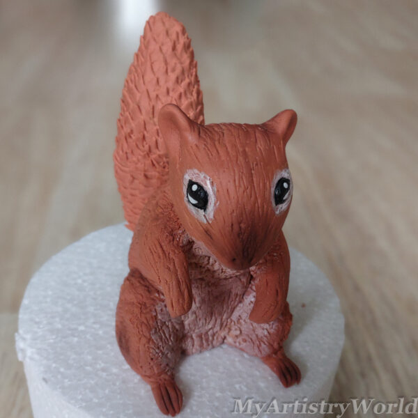 Squirrel cake topper