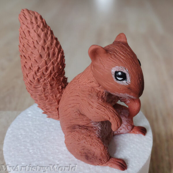 Squirrel cake topper