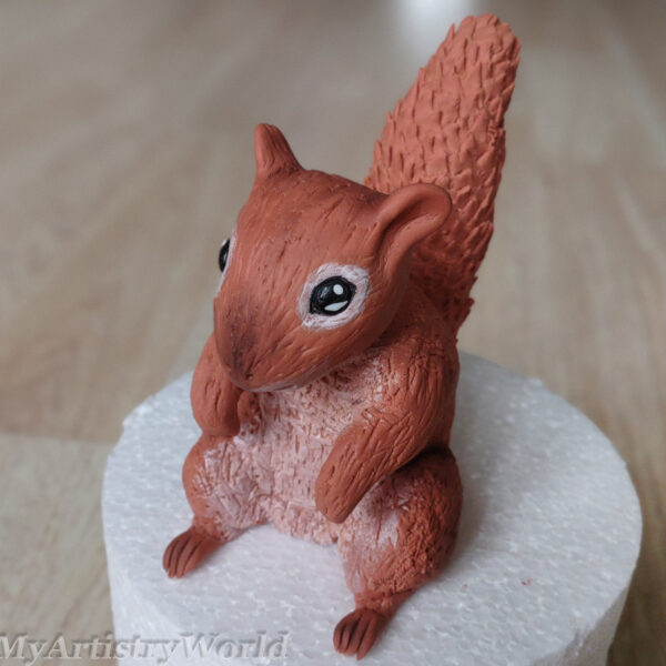 Squirrel cake topper