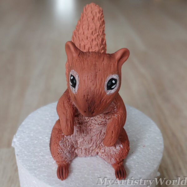 Squirrel cake topper