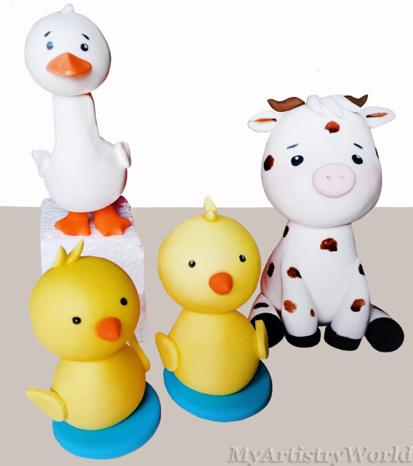 Farm Animals cake toppers