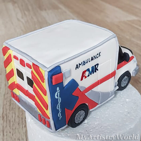 Ambulance Truck cake topper