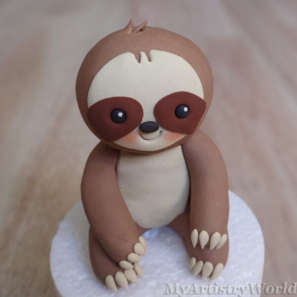 Sloth cake topper