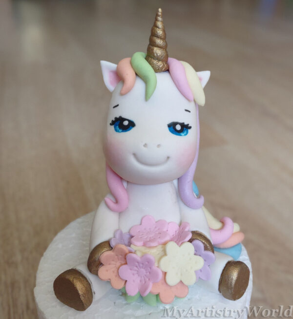 Unicorn cake topper