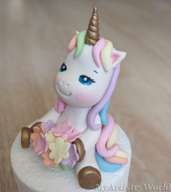 Unicorn cake topper