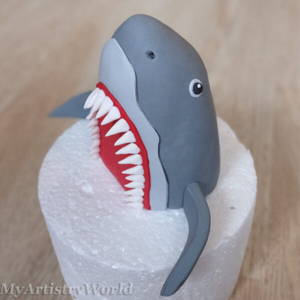 Shark head cake topper