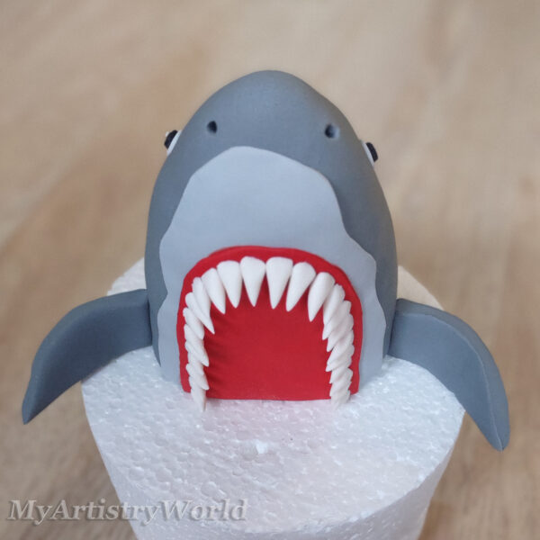 Shark head cake topper