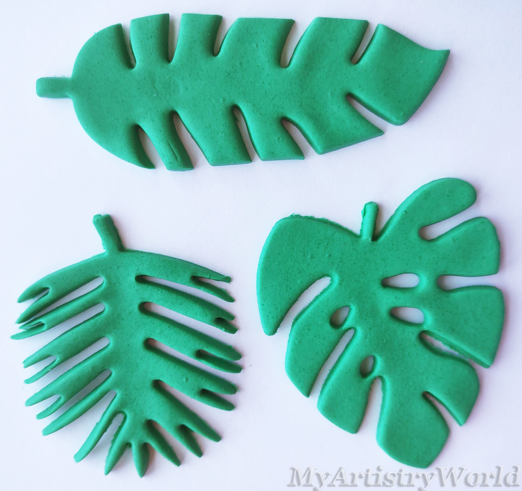 Palm Tree Leaves cake/cupcake toppers