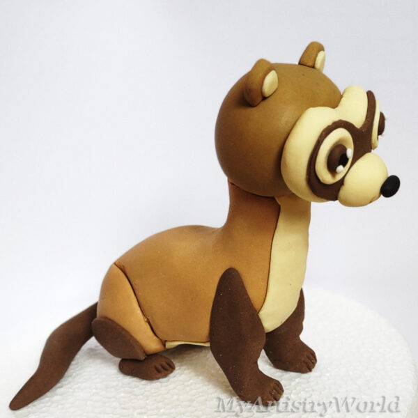 Badger cake topper