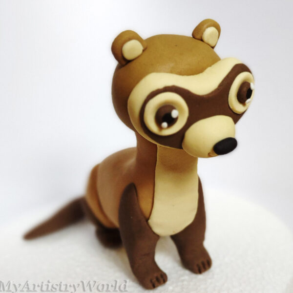 Badger cake topper